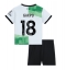 Strój piłkarski Liverpool Cody Gakpo #18 Koszulka Wyjazdowej dziecięce 2023-24 Krótki Rękaw (+ Krótkie spodenki)