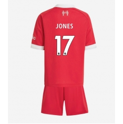 Strój piłkarski Liverpool Curtis Jones #17 Koszulka Podstawowej dziecięce 2025-26 Krótki Rękaw (+ Krótkie spodenki)