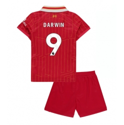 Strój piłkarski Liverpool Darwin Nunez #9 Koszulka Podstawowej dziecięce 2024-25 Krótki Rękaw (+ Krótkie spodenki)