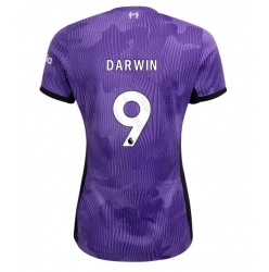 Strój piłkarski Liverpool Darwin Nunez #9 Koszulka Trzeciej damskie 2023-24 Krótki Rękaw