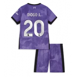Strój piłkarski Liverpool Diogo Jota #20 Koszulka Trzeciej dziecięce 2023-24 Krótki Rękaw (+ Krótkie spodenki)