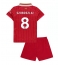 Strój piłkarski Liverpool Dominik Szoboszlai #8 Koszulka Podstawowej dziecięce 2024-25 Krótki Rękaw (+ Krótkie spodenki)