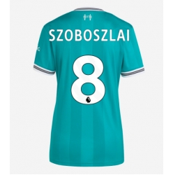 Strój piłkarski Liverpool Dominik Szoboszlai #8 Koszulka Trzeciej damskie 2025-26 Krótki Rękaw