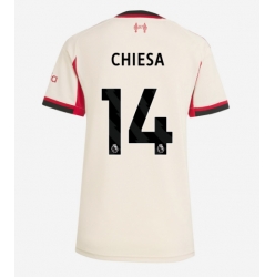 Strój piłkarski Liverpool Federico Chiesa #14 Koszulka Wyjazdowej damskie 2025-26 Krótki Rękaw