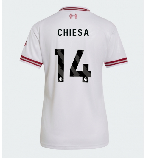 Strój piłkarski Liverpool Federico Chiesa #14 Koszulka Wyjazdowej damskie 2026-27 Krótki Rękaw Strój piłkarski Liverpool Federico Chiesa #14 Koszulka Wyjazdowej damskie 2026-27 Krótki Rękaw