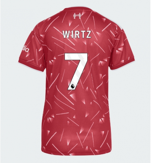Strój piłkarski Liverpool Florian Wirtz #7 Koszulka Podstawowej damskie 2026-27 Krótki Rękaw Strój piłkarski Liverpool Florian Wirtz #7 Koszulka Podstawowej damskie 2026-27 Krótki Rękaw