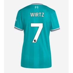 Strój piłkarski Liverpool Florian Wirtz #7 Koszulka Trzeciej damskie 2025-26 Krótki Rękaw