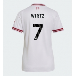 Strój piłkarski Liverpool Florian Wirtz #7 Koszulka Wyjazdowej damskie 2026-27 Krótki Rękaw