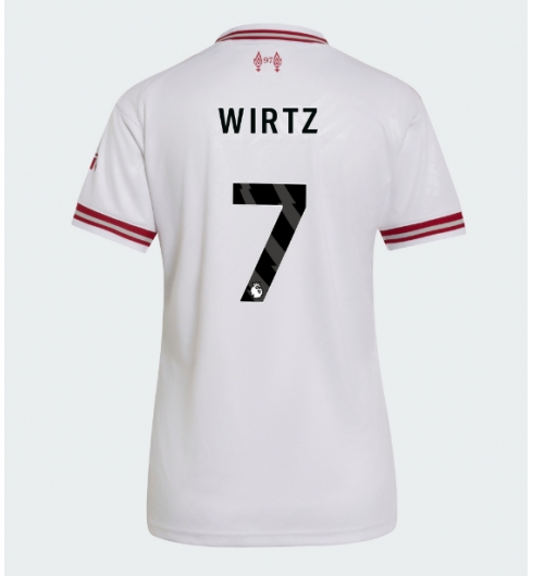 Strój piłkarski Liverpool Florian Wirtz #7 Koszulka Wyjazdowej damskie 2026-27 Krótki Rękaw Strój piłkarski Liverpool Florian Wirtz #7 Koszulka Wyjazdowej damskie 2026-27 Krótki Rękaw