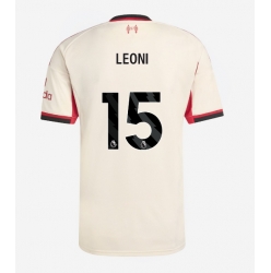 Strój piłkarski Liverpool Giovanni Leoni #15 Koszulka Wyjazdowej 2025-26 Krótki Rękaw
