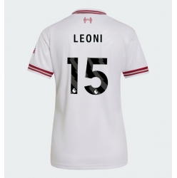 Strój piłkarski Liverpool Giovanni Leoni #15 Koszulka Wyjazdowej damskie 2026-27 Krótki Rękaw