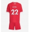 Strój piłkarski Liverpool Hugo Ekitike #22 Koszulka Podstawowej dziecięce 2025-26 Krótki Rękaw (+ Krótkie spodenki)