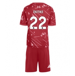 Strój piłkarski Liverpool Hugo Ekitike #22 Koszulka Podstawowej dziecięce 2026-27 Krótki Rękaw (+ Krótkie spodenki)