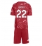 Strój piłkarski Liverpool Hugo Ekitike #22 Koszulka Podstawowej dziecięce 2026-27 Krótki Rękaw (+ Krótkie spodenki)