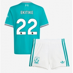 Strój piłkarski Liverpool Hugo Ekitike #22 Koszulka Trzeciej dziecięce 2025-26 Krótki Rękaw (+ Krótkie spodenki)