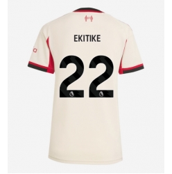 Strój piłkarski Liverpool Hugo Ekitike #22 Koszulka Wyjazdowej damskie 2025-26 Krótki Rękaw