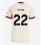 Strój piłkarski Liverpool Hugo Ekitike #22 Koszulka Wyjazdowej damskie 2025-26 Krótki Rękaw
