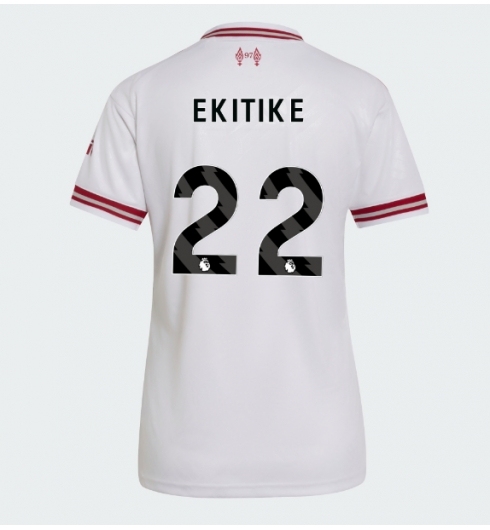 Strój piłkarski Liverpool Hugo Ekitike #22 Koszulka Wyjazdowej damskie 2026-27 Krótki Rękaw Strój piłkarski Liverpool Hugo Ekitike #22 Koszulka Wyjazdowej damskie 2026-27 Krótki Rękaw
