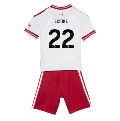 Strój piłkarski Liverpool Hugo Ekitike #22 Koszulka Wyjazdowej dziecięce 2026-27 Krótki Rękaw (+ Krótkie spodenki)