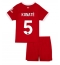 Strój piłkarski Liverpool Ibrahima Konate #5 Koszulka Podstawowej dziecięce 2023-24 Krótki Rękaw (+ Krótkie spodenki)