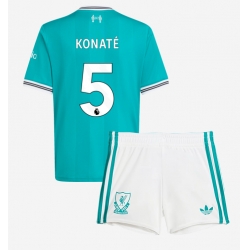Strój piłkarski Liverpool Ibrahima Konate #5 Koszulka Trzeciej dziecięce 2025-26 Krótki Rękaw (+ Krótkie spodenki)