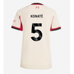 Strój piłkarski Liverpool Ibrahima Konate #5 Koszulka Wyjazdowej damskie 2025-26 Krótki Rękaw