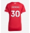 Strój piłkarski Liverpool Jeremie Frimpong #30 Koszulka Podstawowej damskie 2025-26 Krótki Rękaw