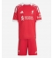 Strój piłkarski Liverpool Jeremie Frimpong #30 Koszulka Podstawowej dziecięce 2025-26 Krótki Rękaw (+ Krótkie spodenki)