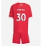 Strój piłkarski Liverpool Jeremie Frimpong #30 Koszulka Podstawowej dziecięce 2025-26 Krótki Rękaw (+ Krótkie spodenki)