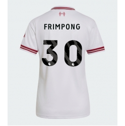 Strój piłkarski Liverpool Jeremie Frimpong #30 Koszulka Wyjazdowej damskie 2026-27 Krótki Rękaw