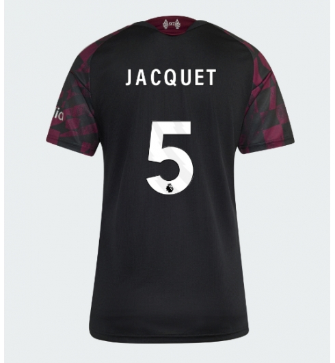 Strój piłkarski Liverpool Jeremy Jacquet #5 Koszulka Trzeciej damskie 2026-27 Krótki Rękaw Strój piłkarski Liverpool Jeremy Jacquet #5 Koszulka Trzeciej damskie 2026-27 Krótki Rękaw