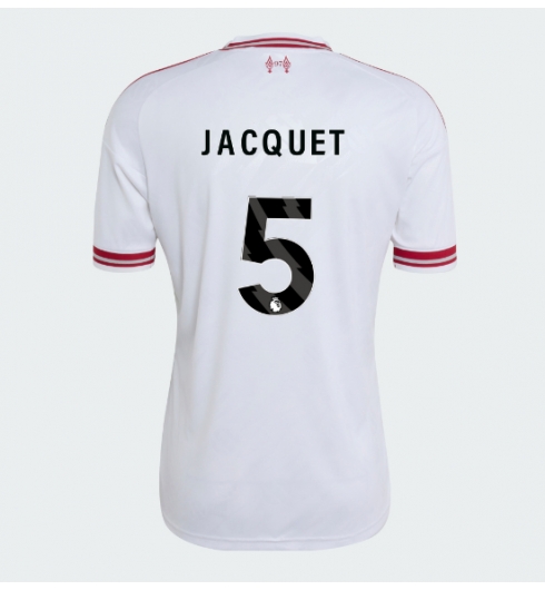Strój piłkarski Liverpool Jeremy Jacquet #5 Koszulka Wyjazdowej 2026-27 Krótki Rękaw Strój piłkarski Liverpool Jeremy Jacquet #5 Koszulka Wyjazdowej 2026-27 Krótki Rękaw