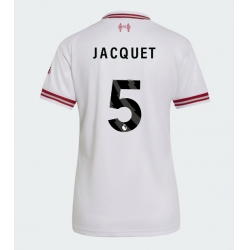 Strój piłkarski Liverpool Jeremy Jacquet #5 Koszulka Wyjazdowej damskie 2026-27 Krótki Rękaw