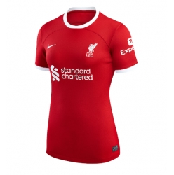 Strój piłkarski Liverpool Koszulka Podstawowej damskie 2023-24 Krótki Rękaw