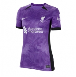 Strój piłkarski Liverpool Koszulka Trzeciej damskie 2023-24 Krótki Rękaw
