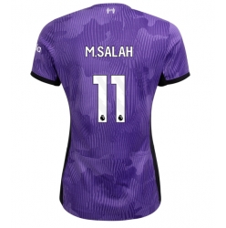 Strój piłkarski Liverpool Mohamed Salah #11 Koszulka Trzeciej damskie 2023-24 Krótki Rękaw