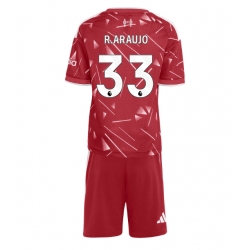 Strój piłkarski Liverpool Ronald Araujo #33 Koszulka Podstawowej dziecięce 2026-27 Krótki Rękaw (+ Krótkie spodenki)
