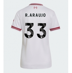 Strój piłkarski Liverpool Ronald Araujo #33 Koszulka Wyjazdowej damskie 2026-27 Krótki Rękaw