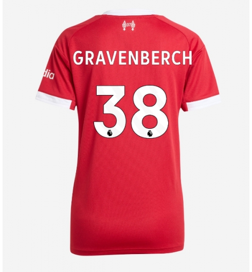 Strój piłkarski Liverpool Ryan Gravenberch #38 Koszulka Podstawowej damskie 2025-26 Krótki Rękaw Strój piłkarski Liverpool Ryan Gravenberch #38 Koszulka Podstawowej damskie 2025-26 Krótki Rękaw