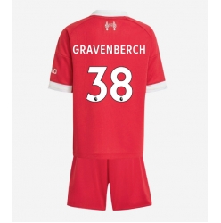 Strój piłkarski Liverpool Ryan Gravenberch #38 Koszulka Podstawowej dziecięce 2025-26 Krótki Rękaw (+ Krótkie spodenki)