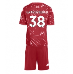 Strój piłkarski Liverpool Ryan Gravenberch #38 Koszulka Podstawowej dziecięce 2026-27 Krótki Rękaw (+ Krótkie spodenki)