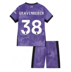 Strój piłkarski Liverpool Ryan Gravenberch #38 Koszulka Trzeciej dziecięce 2023-24 Krótki Rękaw (+ Krótkie spodenki)