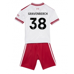 Strój piłkarski Liverpool Ryan Gravenberch #38 Koszulka Wyjazdowej dziecięce 2026-27 Krótki Rękaw (+ Krótkie spodenki)
