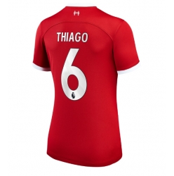 Strój piłkarski Liverpool Thiago Alcantara #6 Koszulka Podstawowej damskie 2023-24 Krótki Rękaw