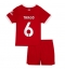 Strój piłkarski Liverpool Thiago Alcantara #6 Koszulka Podstawowej dziecięce 2023-24 Krótki Rękaw (+ Krótkie spodenki)