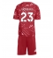 Strój piłkarski Liverpool Victor Munoz #23 Koszulka Podstawowej dziecięce 2026-27 Krótki Rękaw (+ Krótkie spodenki)
