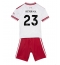 Strój piłkarski Liverpool Victor Munoz #23 Koszulka Wyjazdowej dziecięce 2026-27 Krótki Rękaw (+ Krótkie spodenki)