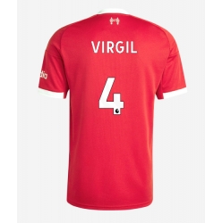 Strój piłkarski Liverpool Virgil van Dijk #4 Koszulka Podstawowej 2025-26 Krótki Rękaw