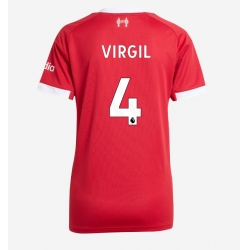 Strój piłkarski Liverpool Virgil van Dijk #4 Koszulka Podstawowej damskie 2025-26 Krótki Rękaw