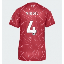 Strój piłkarski Liverpool Virgil van Dijk #4 Koszulka Podstawowej damskie 2026-27 Krótki Rękaw